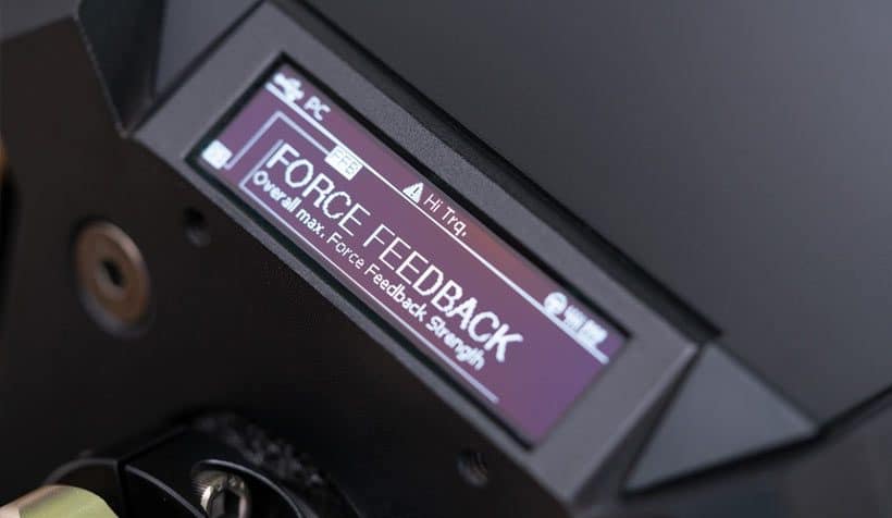 Fanatec DD1 Force Feedback Screen