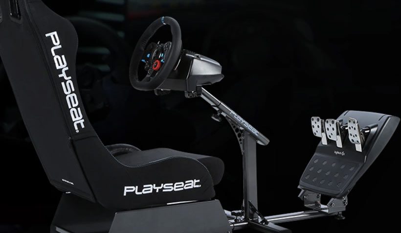 Logitech G29 Mounted To Sim Rig