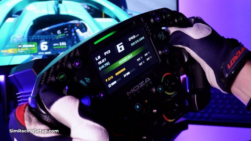 Moza FSR Racing wheel screen