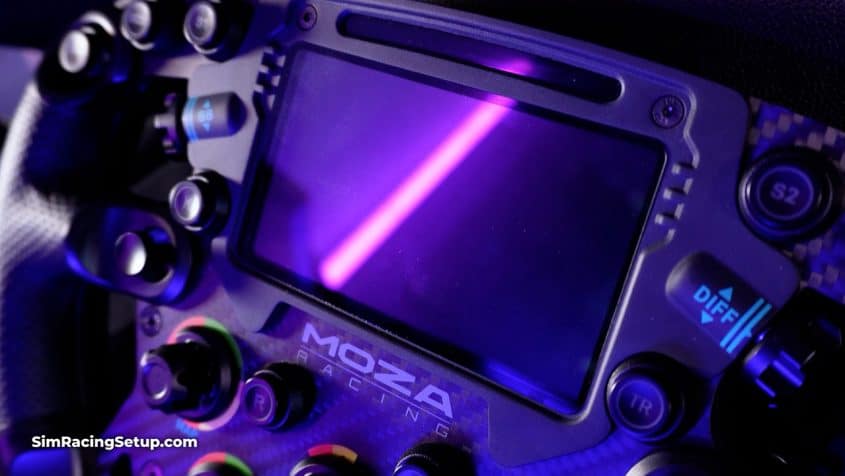MOZA FSR steering wheel screen