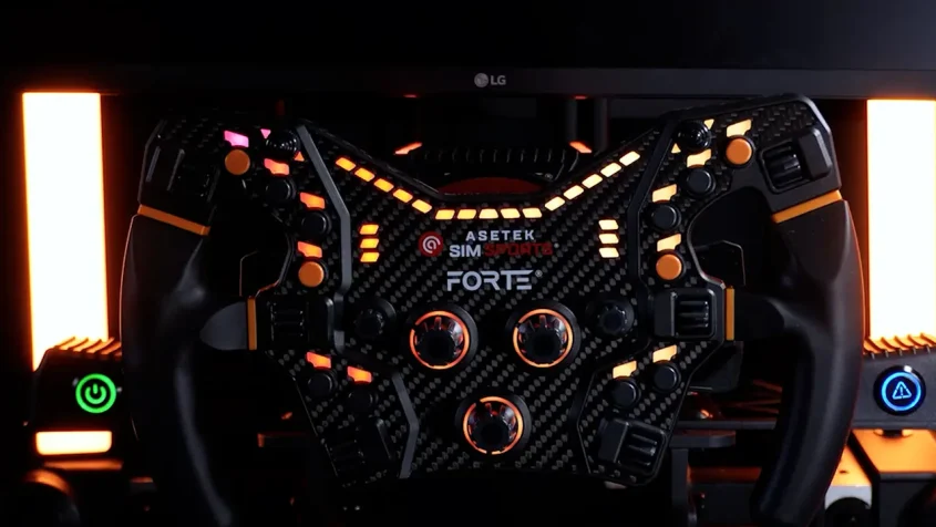 Asetek Forte racing wheel