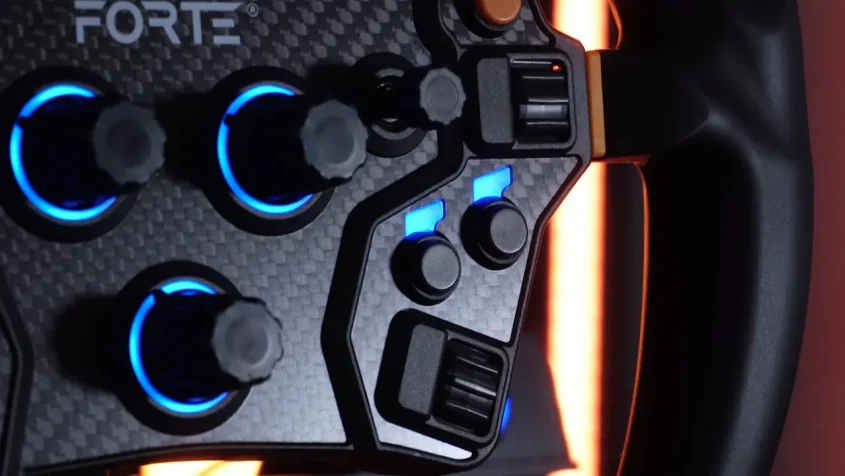 Asetek Forte steering wheel LED Lights