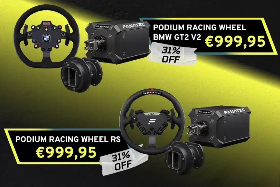 Fanatec Black Friday Deal on Podium Racing Wheel Bundles 2023