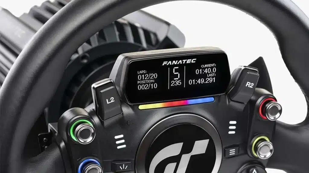 Fanatec GT DD Extreme steering wheel display
