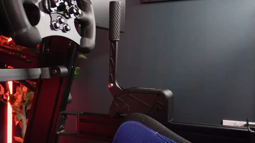 Fanatec Handbrake V2 Mounted to sim rig