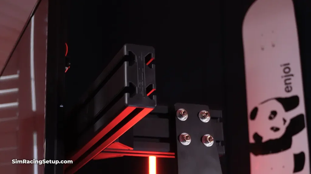GT Omega Integrated Monitor Mount Close