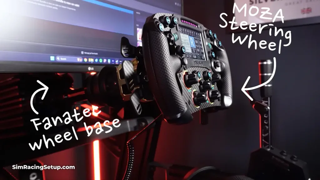 MOZA FSR2 on a Fanatec wheel base