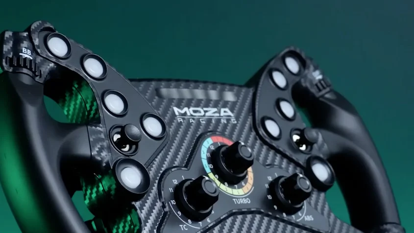 MOZA KS Steering wheel front design