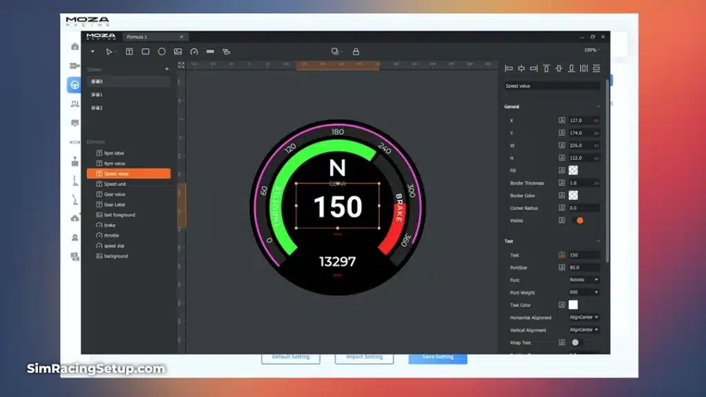 MOZA Pit House Dashboard Editor