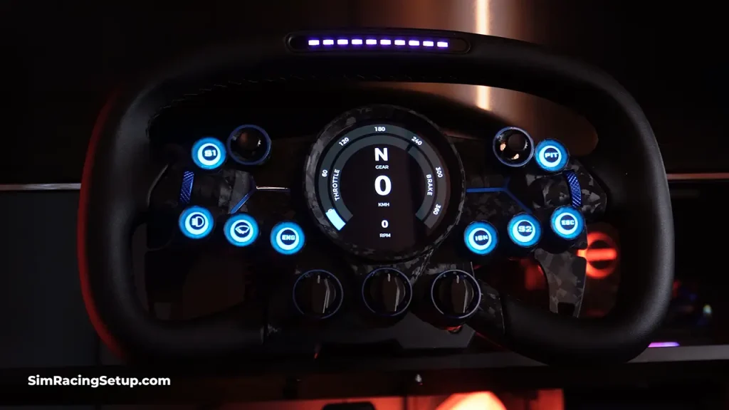 MOZA Vision GS Wheel On Sim Rig