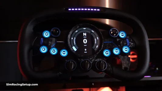 MOZA Vision GS Wheel On Sim Rig