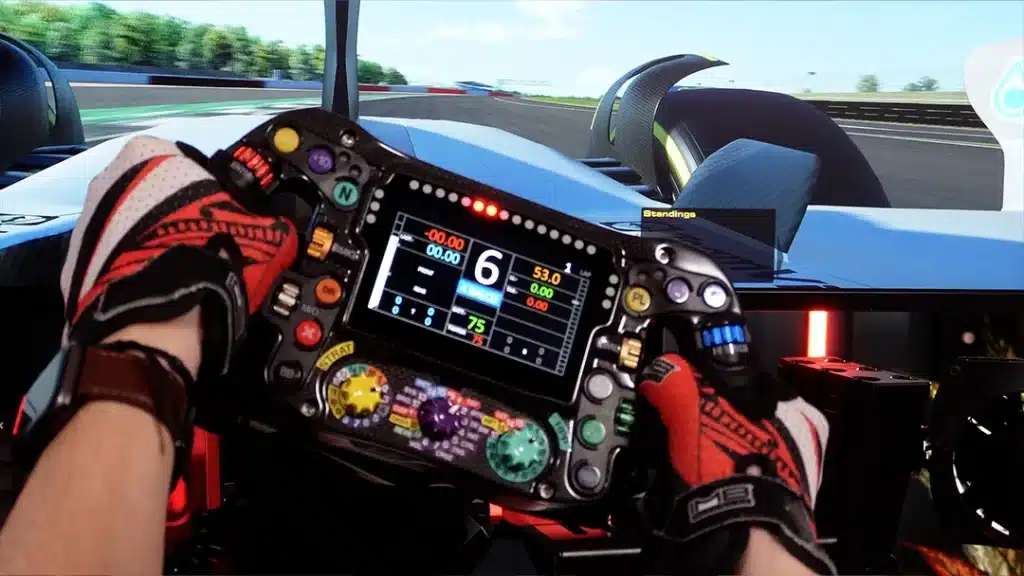 Sim-Lab Mercedes-AMG F1 sim racing wheel gameplay 3