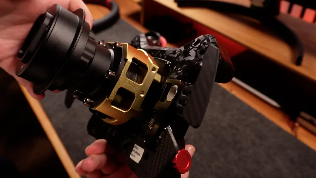 SIMAGIC NeoX Hub mounted to Fanatec Quick Release